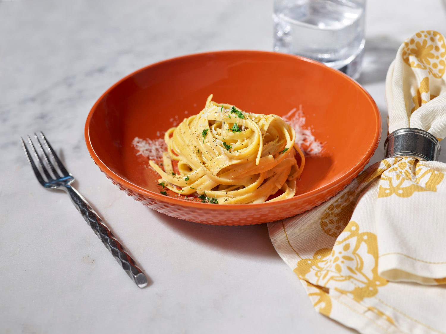 "Lightened Up" Fettuccine Alfredo