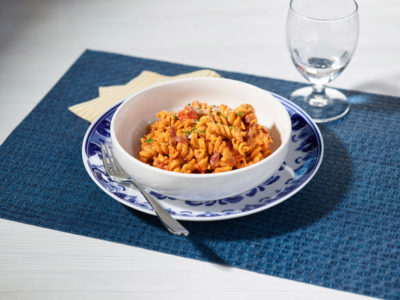 One Pot Creamy Sundried Tomato Rotini